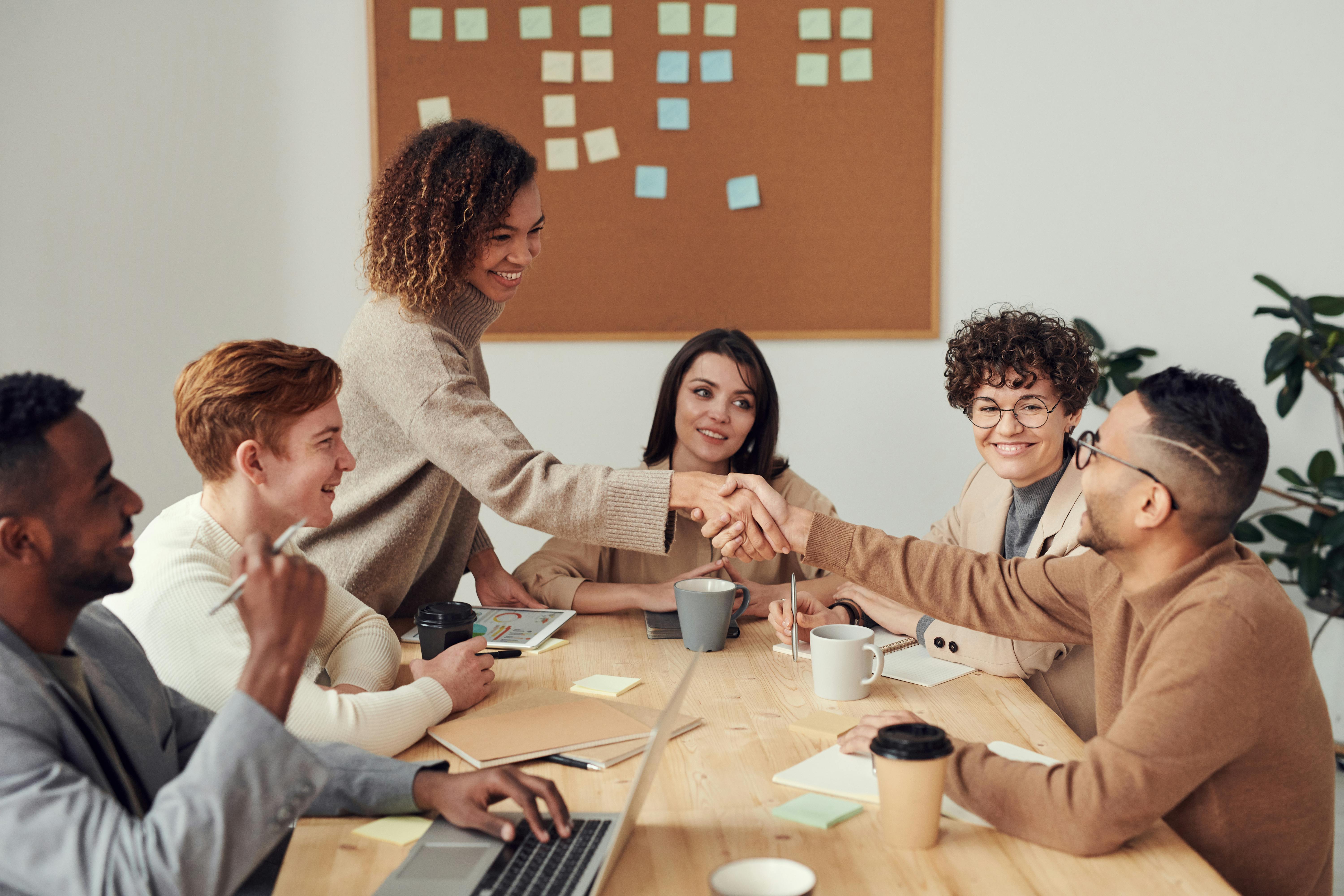 A founder and the MidBank growth team mapping a growth plan together