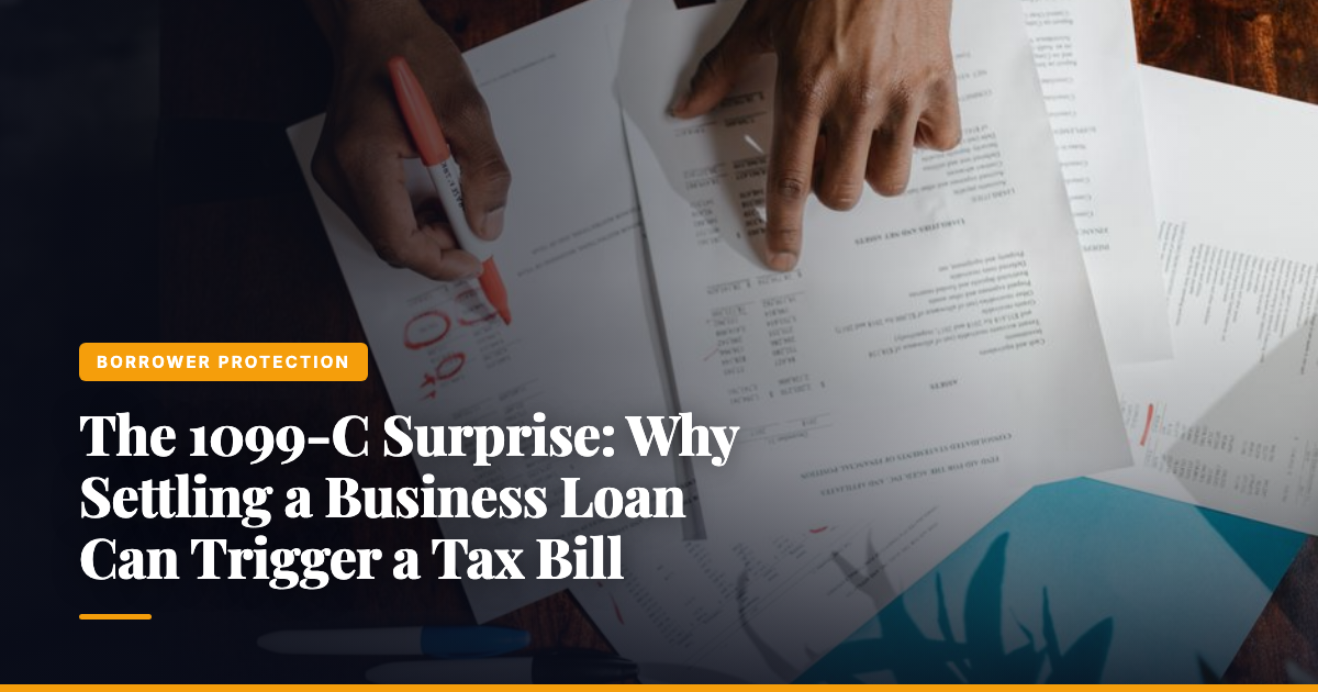 The 1099-C Surprise: Why Settling a Business Loan Can Trigger a Tax Bill — The Ledger by MidBank