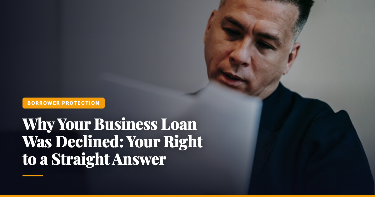 Why Your Business Loan Was Declined: Your Right to a Straight Answer — The Ledger by MidBank