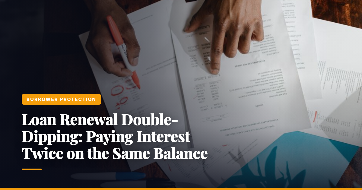 Loan Renewal Double-Dipping: Paying Interest Twice on the Same Balance — The Ledger by MidBank