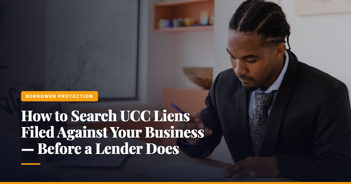 How to Search UCC Liens Filed Against Your Business — Before a Lender Does — The Ledger by MidBank