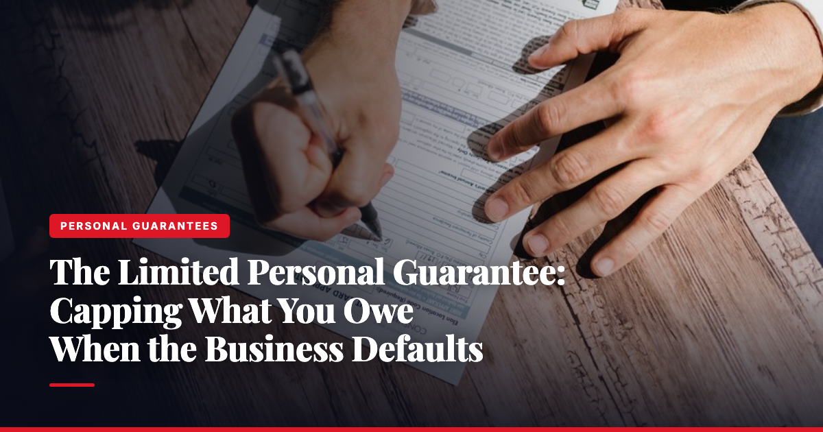 The Limited Personal Guarantee: Capping What You Owe When the Business Defaults — The Ledger by MidBank