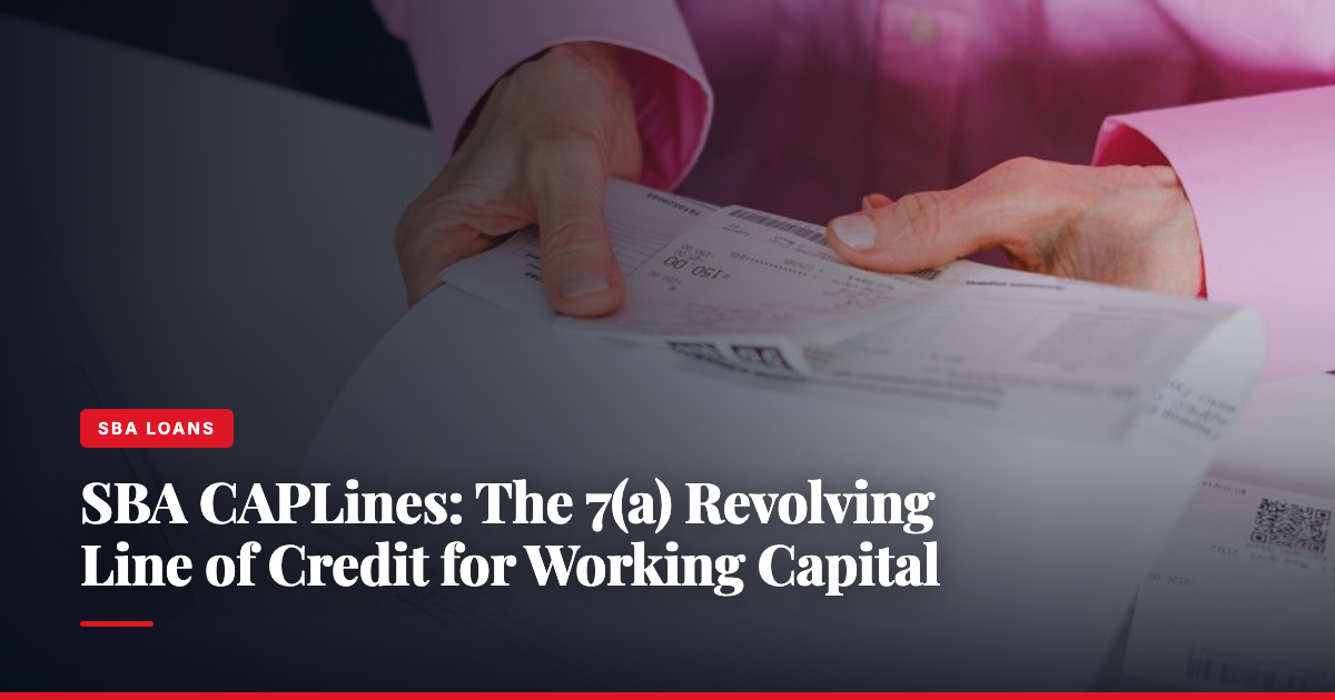 SBA CAPLines: The 7(a) Revolving Line of Credit for Working Capital — The Ledger by MidBank