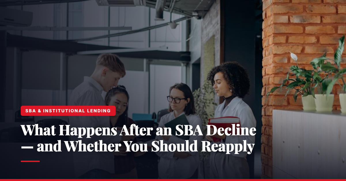 What Happens After an SBA Decline — and Whether You Should Reapply — The Ledger by MidBank